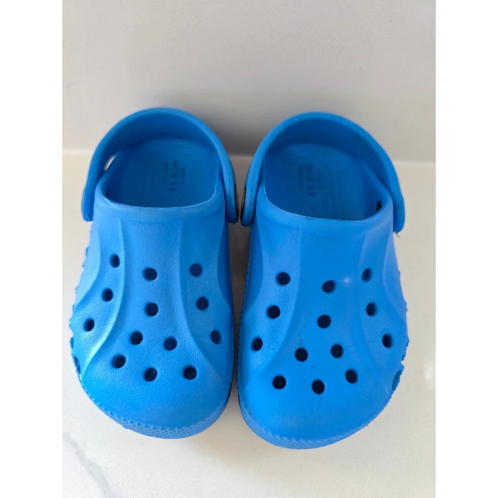 Crocs Classic Clog Bright Blue Kids Toddler Size 8 Slip On Water Shoes Comfort‎